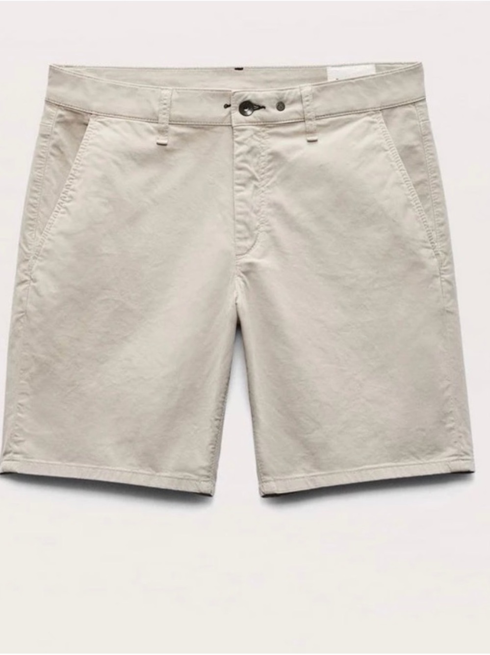 rag & bone Men's Flat Front Chino Shorts in Pale Grey